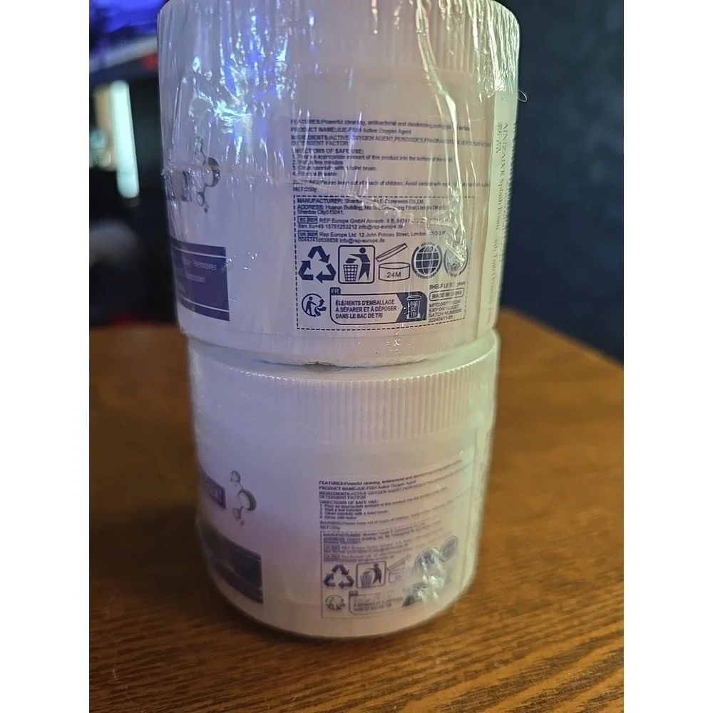 Jue-Fish Active Oxygen‎ Agent Toilet Cleaner 250g X2